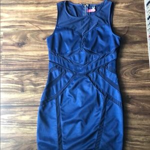 Navy blue mini dress